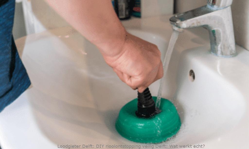 Diy Rioolontstopping Veilig Delft
